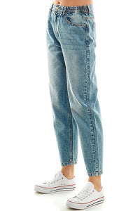 COTTON RIGID BALLON JEAN